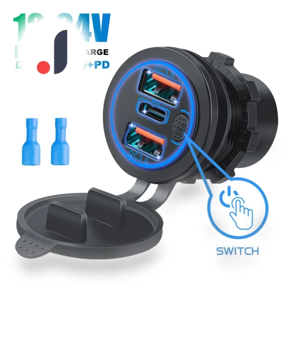 Dual QC 3.0 + PD Car Charger — Chargers, Cars Auto Home