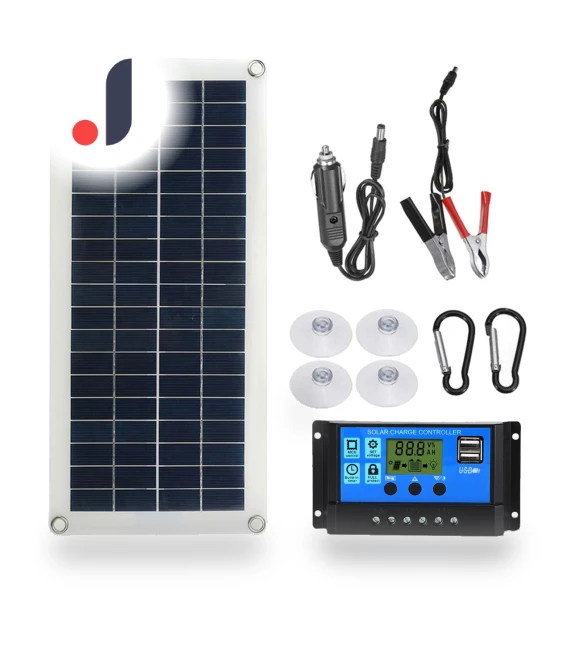 Flexible 12V Panel Switch USB Charging Interface Solar Board with Controller — Renewable Energy Solutions, Musysh