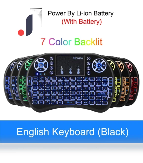 Mini Wireless Keyboard with RGB Backlight — Keyboards, Factory Discount Outlet