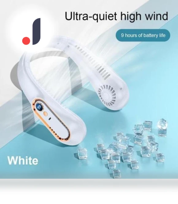 Neck Hanging Fan with Digital Display — Portable Cooling Solutions, SUPONE