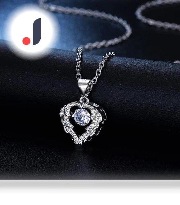 Ocean Heart Smart Pendant Necklace — Smart Jewelry, Lucky Star Jewelry