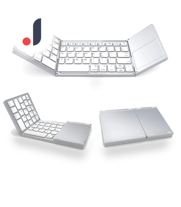 Portable Mini Foldable Bluetooth Keyboard with Touchpad — Keyboards, A powerful man