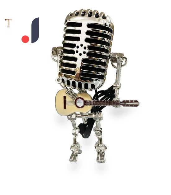Vintage Robot Microphone Night Light — Creative Lighting Solutions, Daydreamer
