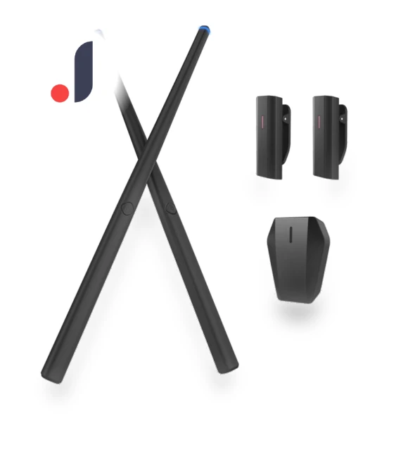 Virtual Drum Set with Somatosensory Air Drumsticks — Drum Machines, Toys Arts