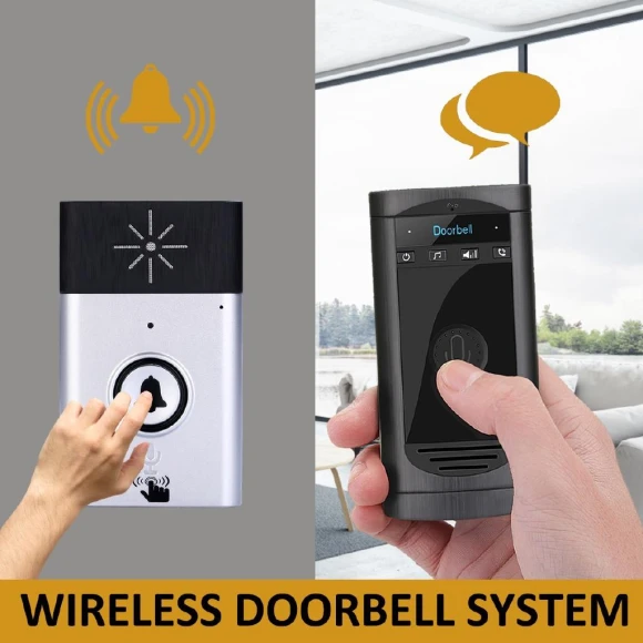 Wireless Smart Doorbell with LED Indicator — Kits, Marathon