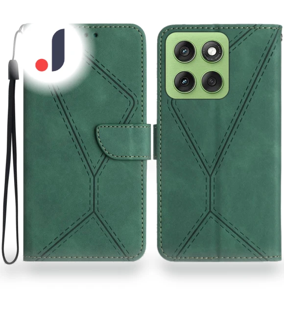 Case Skin Touch Lines Imprinted PU Leather Flip Phone Cover — Basic Cases, Smartwatch 2025