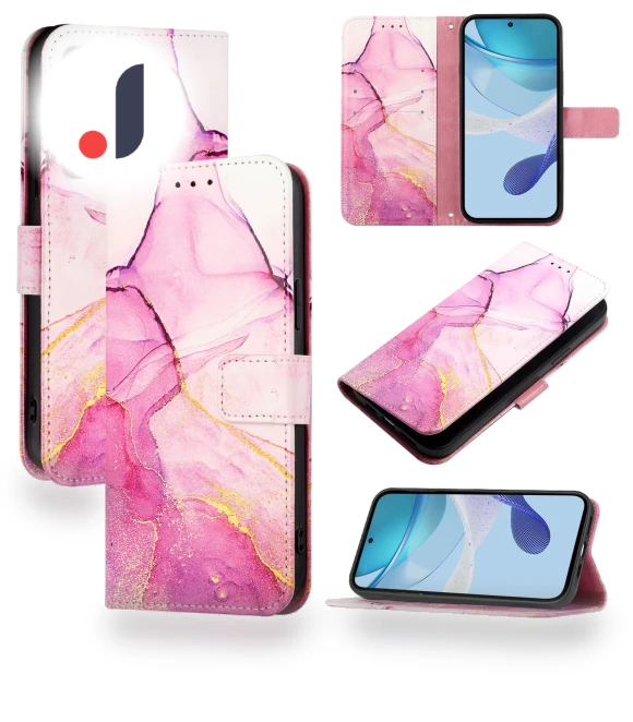 Case with Strap Marble Pattern Leather Phone Cover Card Holder — Basic Cases, Smartwatch 2025