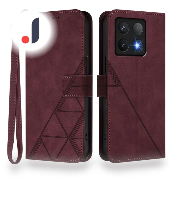 Leather Case with Hand Strap Wallet Stand Phone Cover — Phone Accessories, Smartwatch 2025