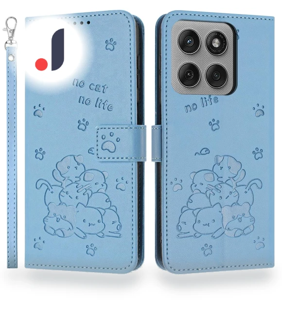 Leather Wallet Case with Cat Print and Strap — Basic Cases, Smartwatch 2025