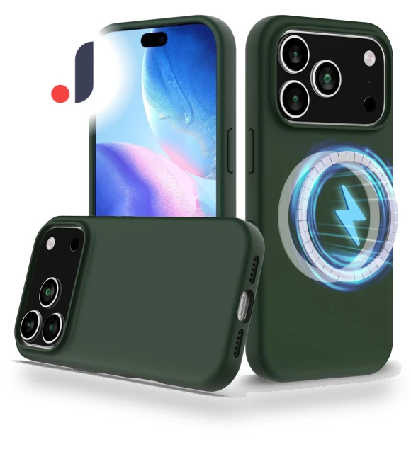 MagSafe-Compatible Shockproof Liquid Silicone Case — Phone Accessories, Smartwatch 2025
