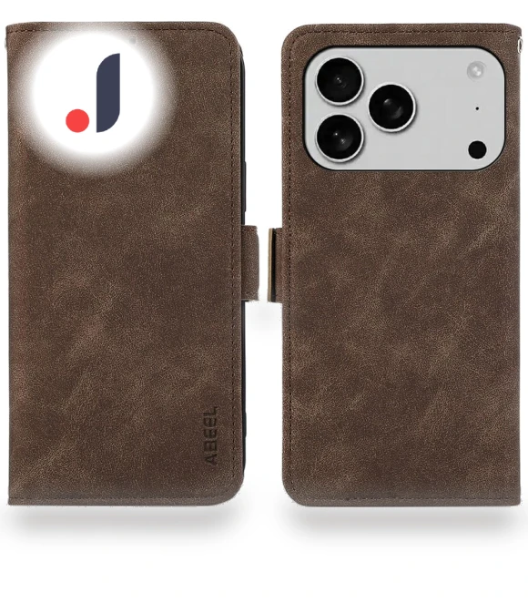 PU Leather Folio Stand View RFID Blocking Phone Cover — Phone Accessories, ABEEL