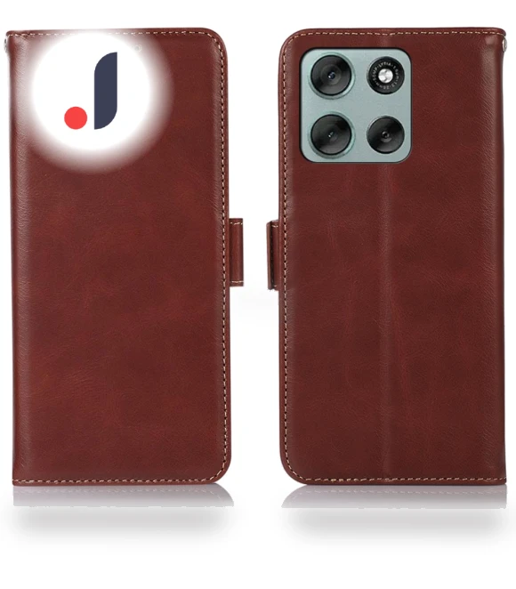 RFID Blocking Genuine Cow Leather Wallet Phone Cover — Flip Cases, Smartwatch 2025