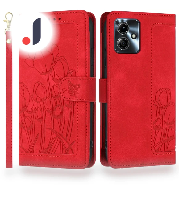Tulip Leather Case with 5 Card Slots Wallet — Flip Cases, Smartwatch 2025