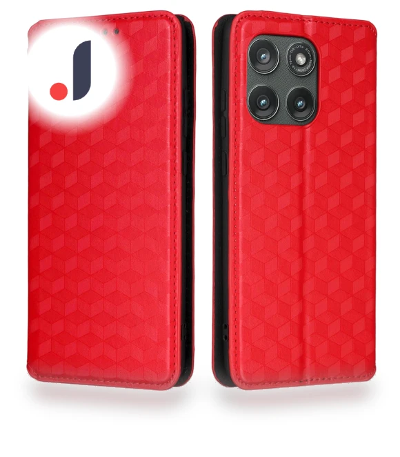 Wallet Rhombus Imprinted Leather Phone Cover — Flip Cases, Smartwatch 2025