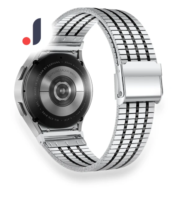 7-Beads Stainless Steel Wrist Strap — Bands, Smartwatch 2025