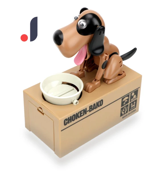 Automated Cartoon Robotic Dog Coin Bank — Savings & Piggy Banks, Home Furnishing Department Mall