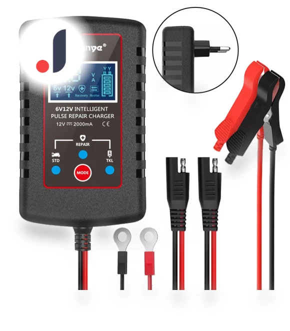 Automatic Float Charger for Motorcycle, Lawn Mower, Smart Battery Charger with Multiple Protections — Chargers, Home Furnishing Department Mall