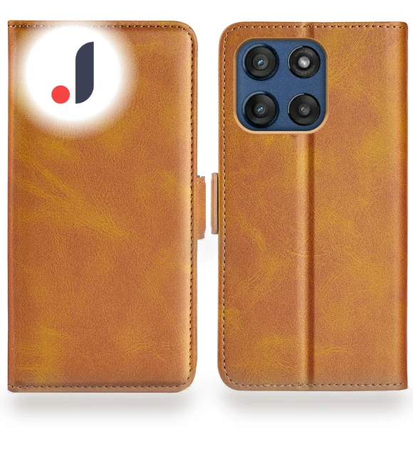 Calf Texture Leather Wallet Phone Cover — Flip Cases, Smartwatch 2025