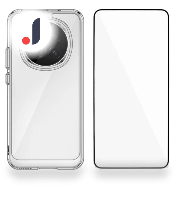 Clear Phone Cover with Tempered Glass Film — Basic Cases, WANLONFENG