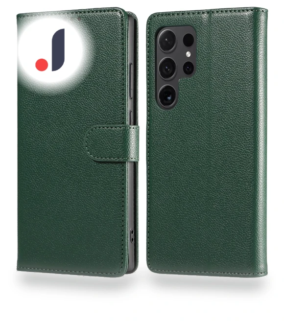 Leather Case Litchi Texture RFID Blocking Wallet Stand Phone Cover — Phone Accessories, Smartwatch 2025