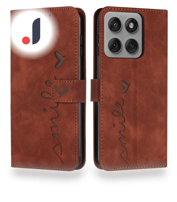 Leather Case Stand with Heart Embossed Pattern — Flip Cases, Smartwatch 2025