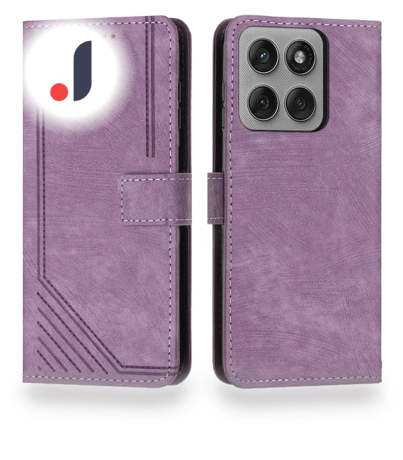 Leather Stand Case with Embossed Lines — Flip Cases, Smartwatch 2025