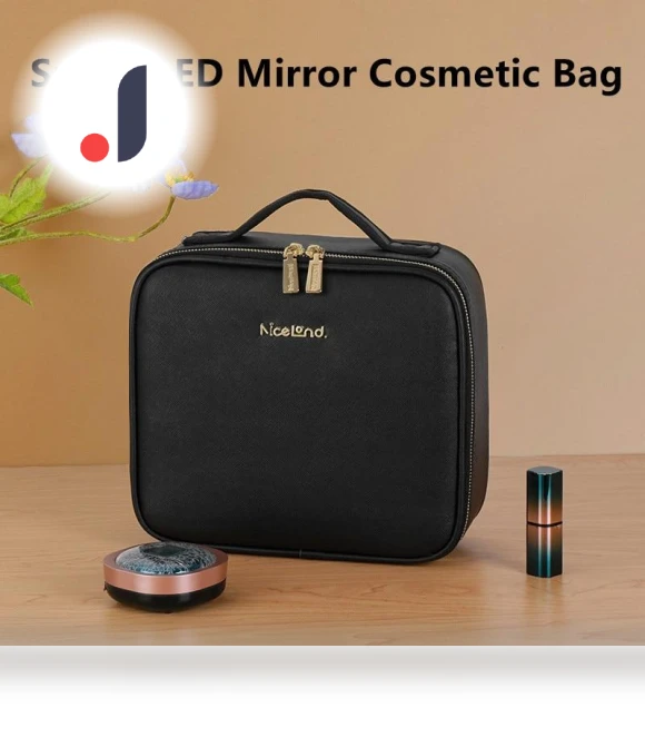 Smart LED Cosmetic Bag with Mirror — Cosmetic Cases, Jing Jing xi