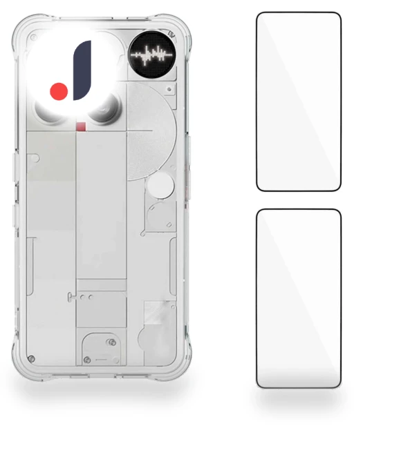 TPU Phone Case with 2 Tempered Glass Screen Protectors — Screen Protectors, Smartwatch 2025