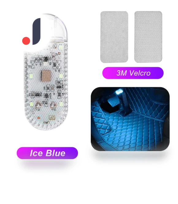 LED Car Interior Light with USB Wireless Charging — Courtesy Lamp, 888 Auto Parts Town