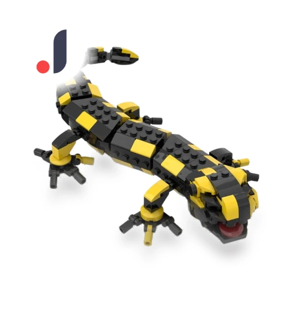 Mechanical Crocodile Geckoed-10 Animals Robot Fire Salamander Model Building Blocks Monster Brick Toys — Construction Kits, Specials