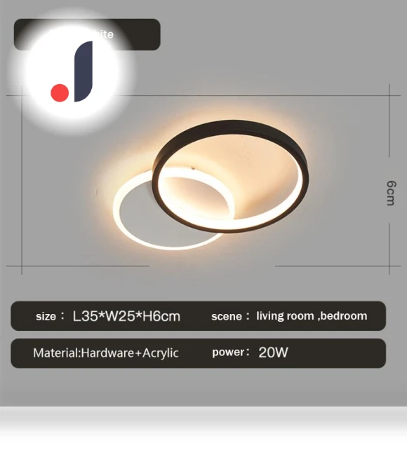 Modern LED Smart Ceiling Light — Overhead Lighting, Vinde Home