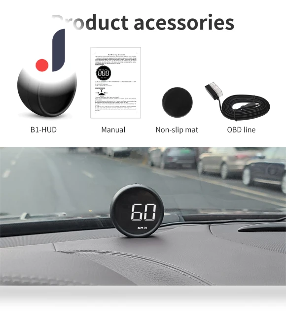 OBD2 EOBD HUD Projection Display — Car Accessories & Gadgets, WYOBD