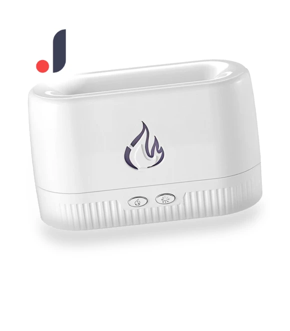 Portable Air Humidifier with Auto Shut-off and LED Flame Diffuser — Air Moisturizers, Luminaire Lighting Mall