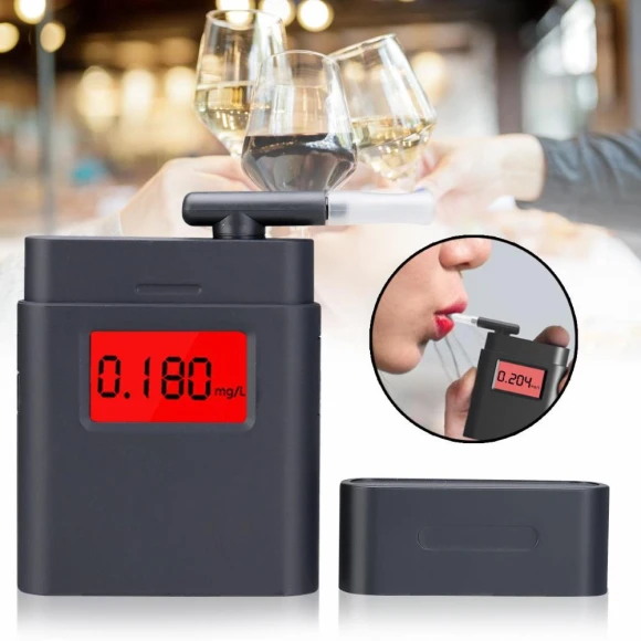 Portable LCD Digital Breath Alcohol Tester — Breath Alcohol Testers, Refreshing Home