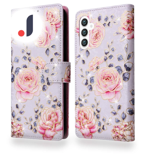 RFID Blocking Lacquered Floral Leather Phone Cover — Phone Accessories, Smartwatch 2025