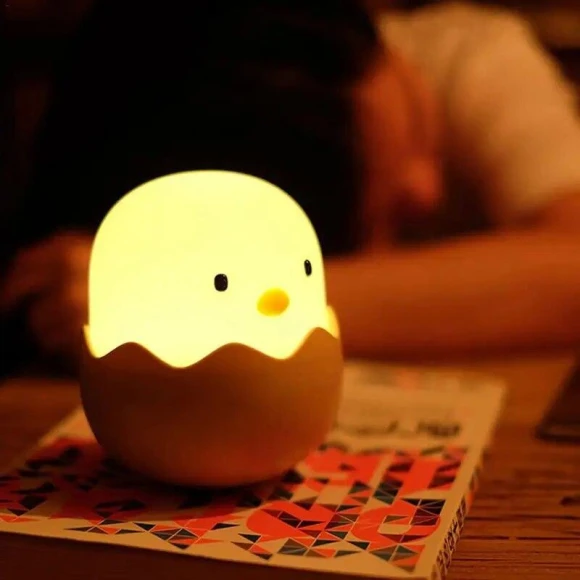 Silicone Touch Sensor Chicken Egg LED Night Light — Night Lights, We Satisfied