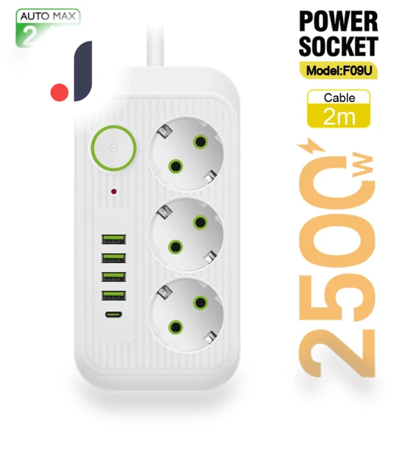 Smart Power Strip with USB Type C PD — Power Distribution Units, LEHOTPIA CHUANG YI