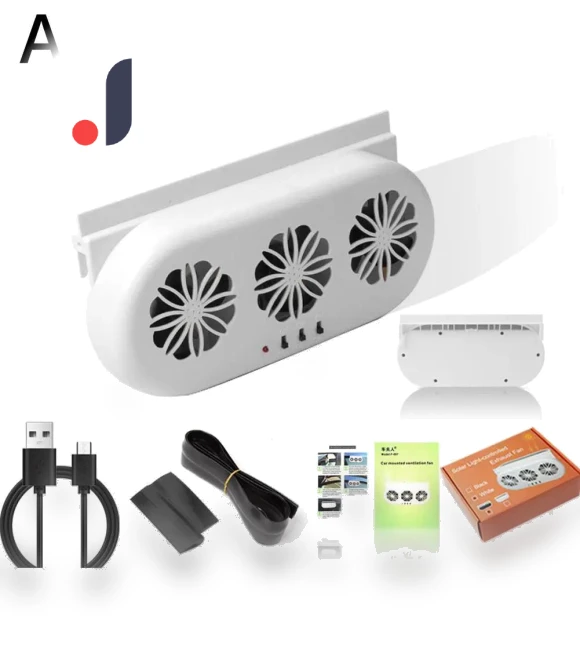 Solar Powered Car Fan — Cooling Fans, World Auto Parts