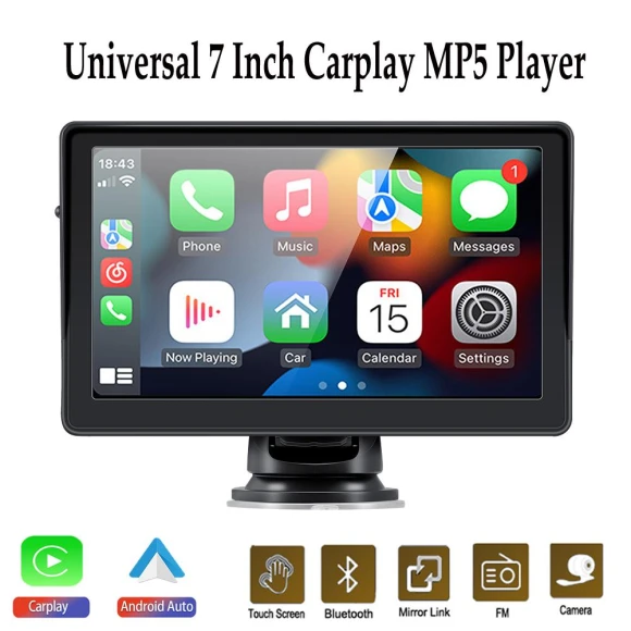 Universal Car Radio Receiver with 7-inch Touchscreen — Stereo Receivers, Cars Auto Home