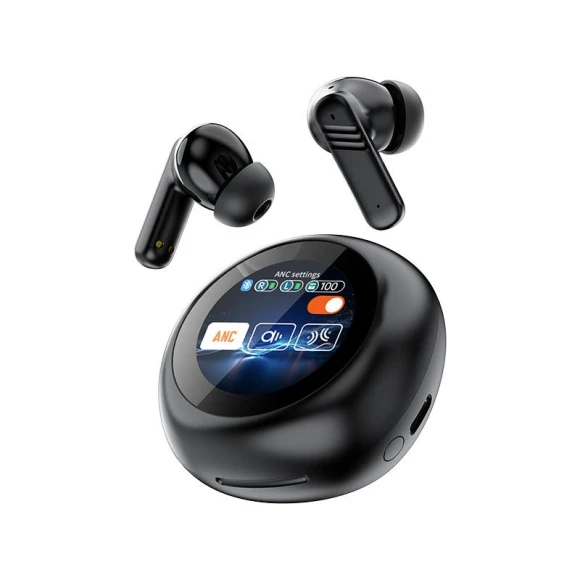 Wireless Headphones with Round Touch Screen — In-Ear Headphones, Shunxinruyi