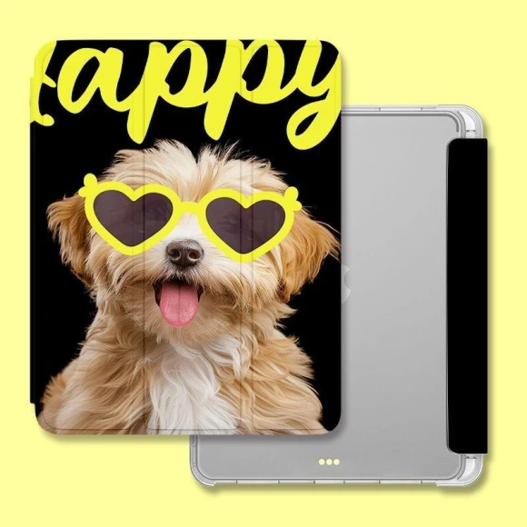 Cute English Puppy Pattern Smart Case — Protective Cases, Joyway