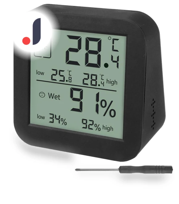 Electronic Touch Screen Desktop Clock — Hygrometers, AINYSZIN Automotive Parts
