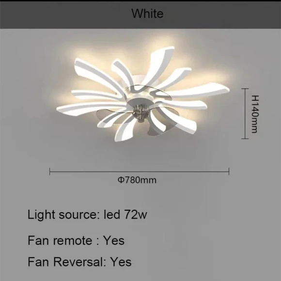 Modern Ceiling Fan with Remote Control — Ceiling Fans, Vinde Home