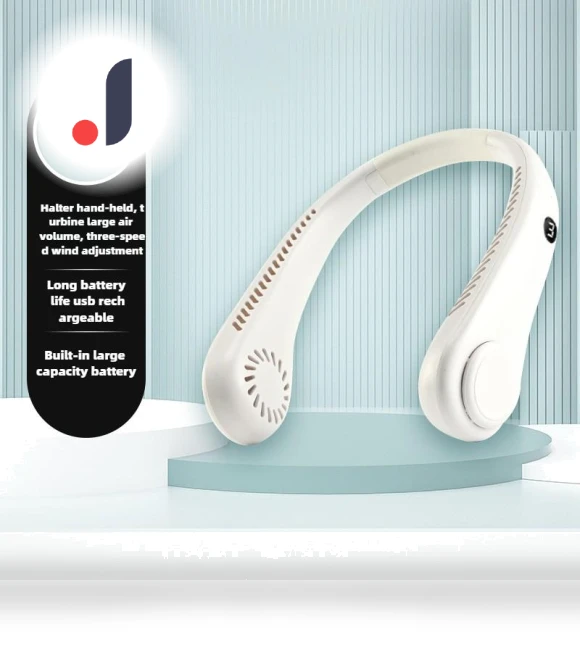 Portable Neck Fan with Digital Display — Portable Cooling Solutions, Lntelligent Living Hall