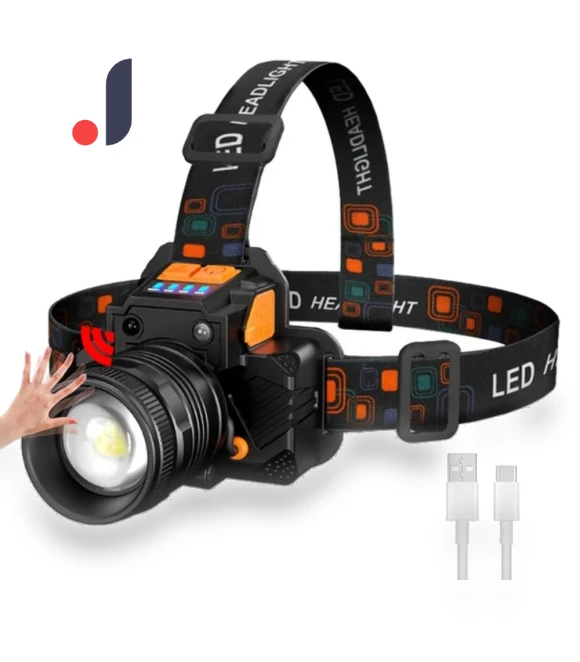 Rechargeable Touch Sensor Headlamp — Portable Flashlights, LIUXING Fire Portable Lighting