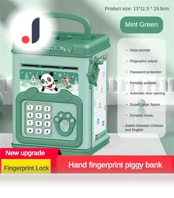 Smart Piggy Bank with Fingerprint — Savings & Piggy Banks, Simple and warm