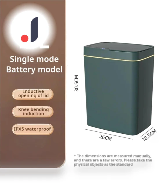 Smart Trash Can for Bathroom — Waste Baskets, liuxinyu