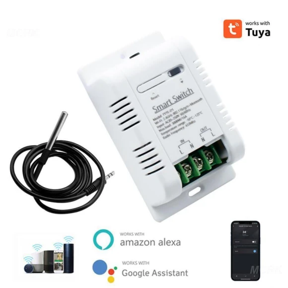 WiFi Smart Temperature Switch with Thermostat — HVAC Controls, Homedepot