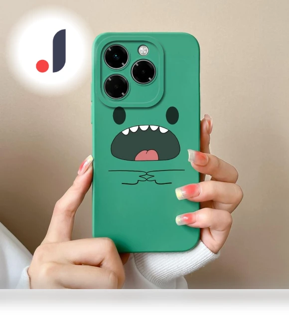 Cartoon Dinosaur Liquid Silicone Phone Case — Phone Charms, New Style Case