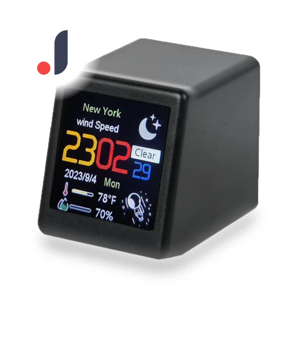 Desktop Digital Weather Clock — Weather Monitoring Clocks, Luminaire Lighting Mall